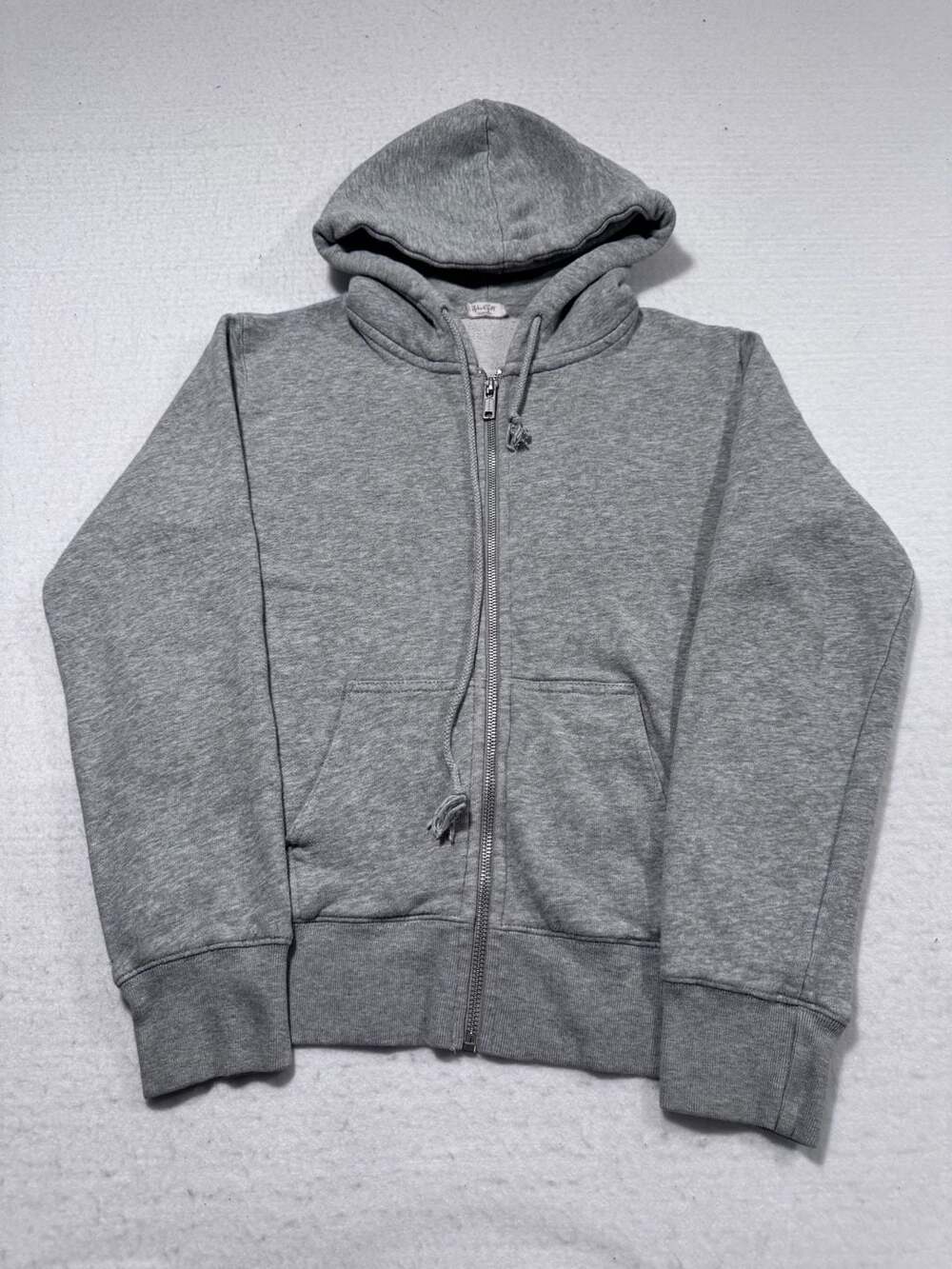 John Galt Gray Full Zip Hoodie Gray Estimated XS